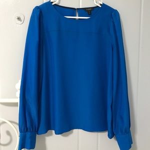 Blue J.Crew blouse